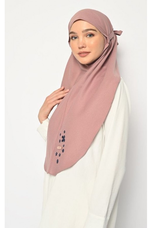 Bergo Azzura Embroidery Dusty Pink